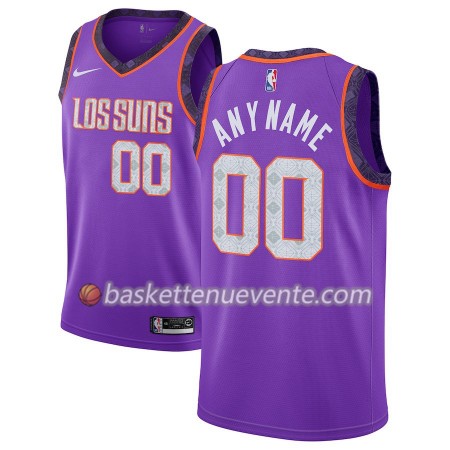 Maillot Basket Phoenix Suns Personnalisé 2018-19 Nike City Edition Pourpre Swingman - Homme